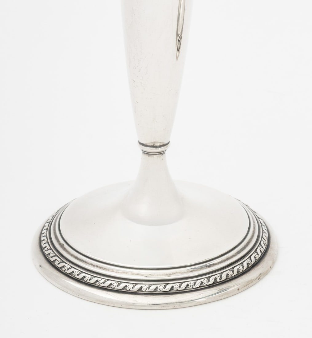 Gorham Sterling Silver Weighted Candlesticks, Pair - 4