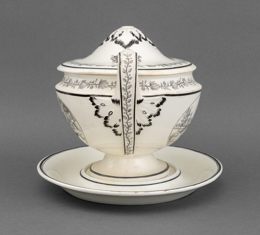 French Creamware Tableware, 3 Pcs. - 8