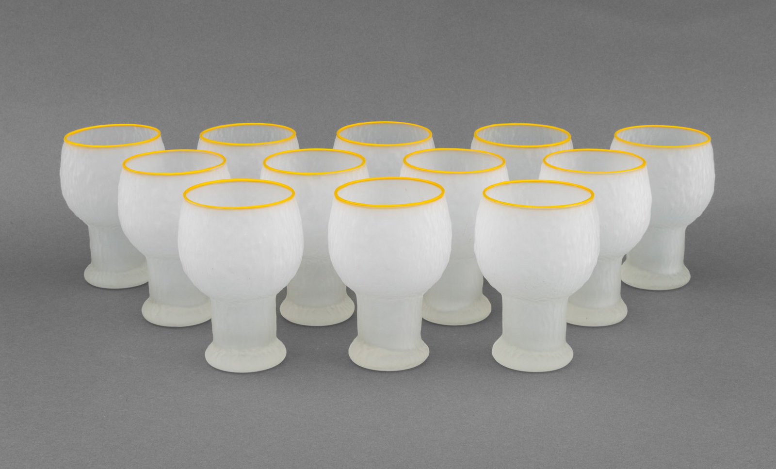 Iittala Finland "Kekkerit" Glass Goblets, 12 (1 of 8)