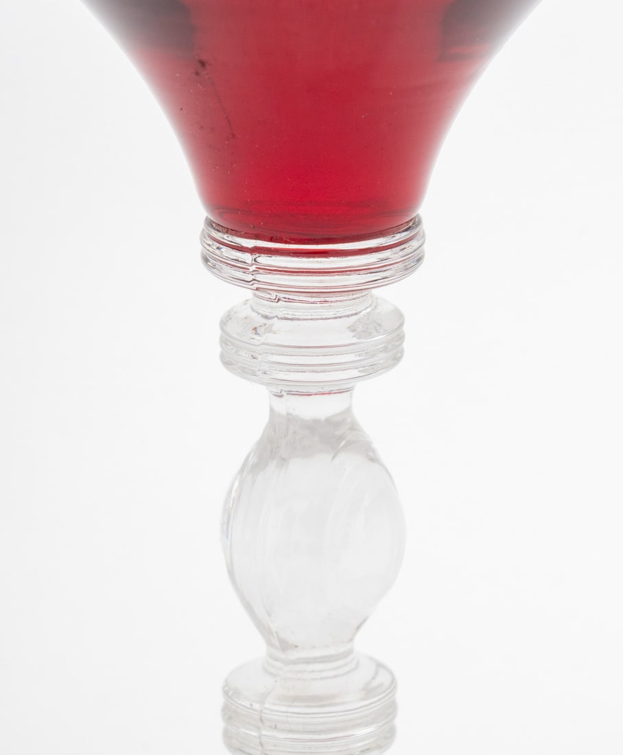 Ruby Glass Stemware, 13 Pcs. - 12