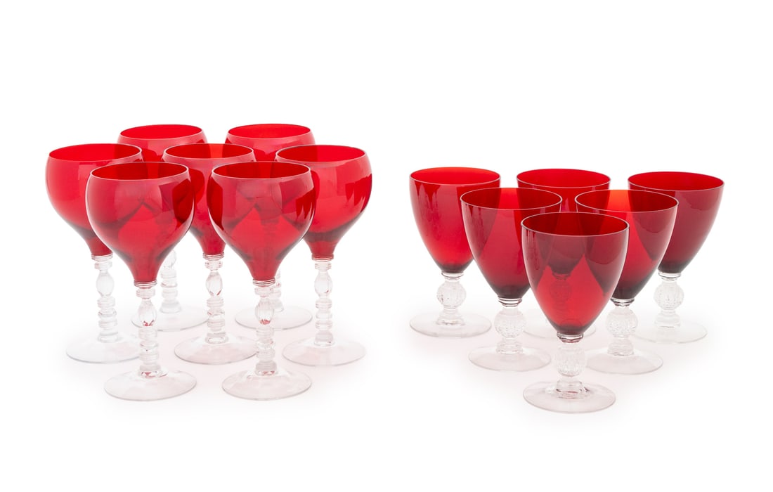 Ruby Glass Stemware, 13 Pcs. (1 of 13)