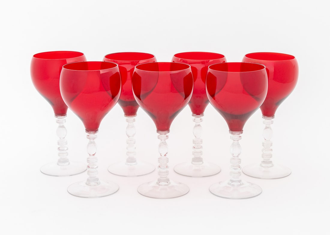 Ruby Glass Stemware, 13 Pcs. - 3