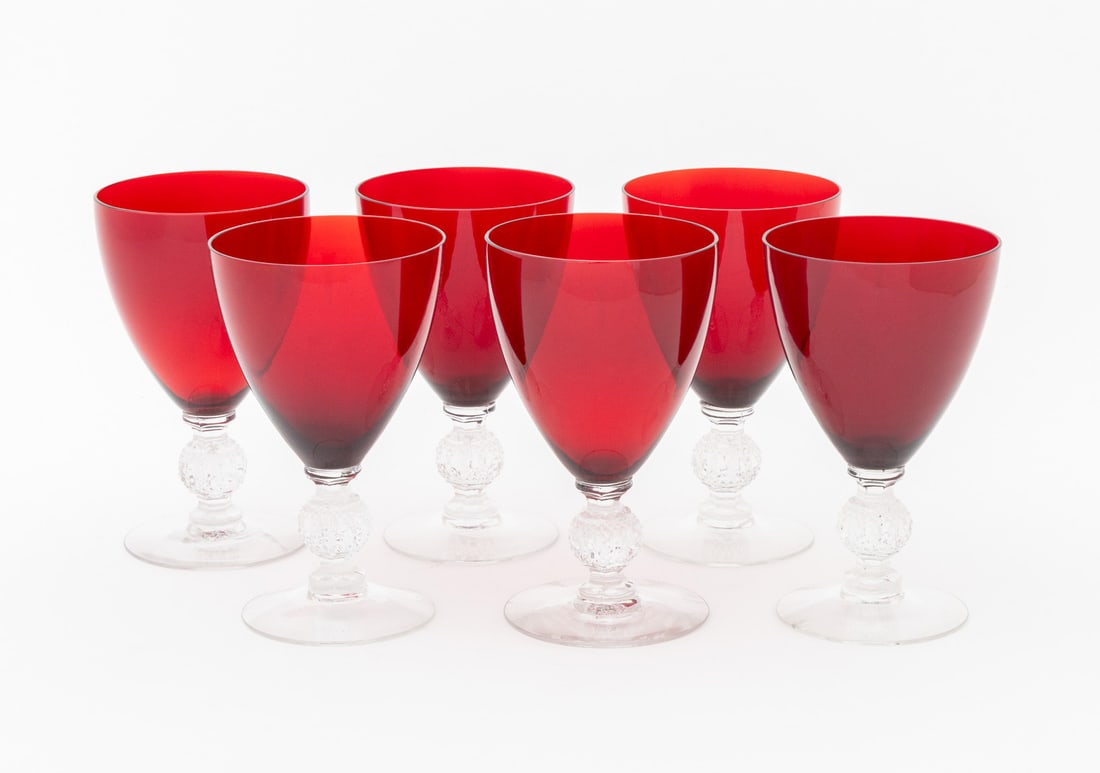 Ruby Glass Stemware, 13 Pcs. - 4