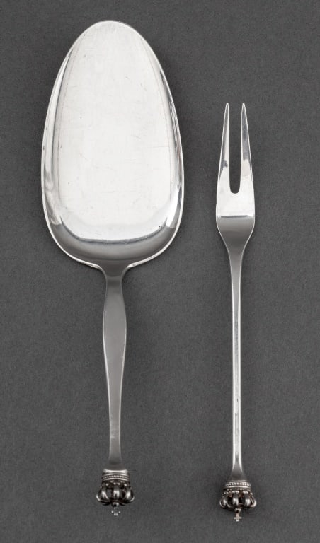 Danish Sterling Silver Flatware, 2 Pcs. (1 of 5)