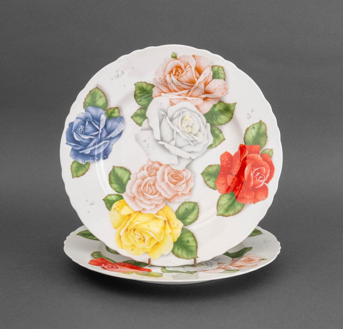 Emilio Bergamin x Taitu "Romantica" Chargers, Pair (1 of 8)