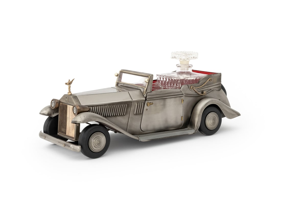 Rolls Royce Model Car Music Box Decanter Set (1 of 13)