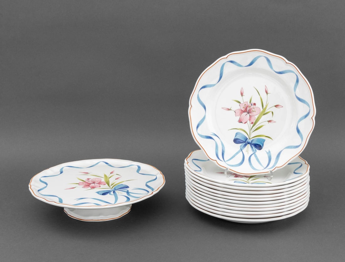 Este C.E. Painted Ceramic Tableware, 13 Pcs. (1 of 13)