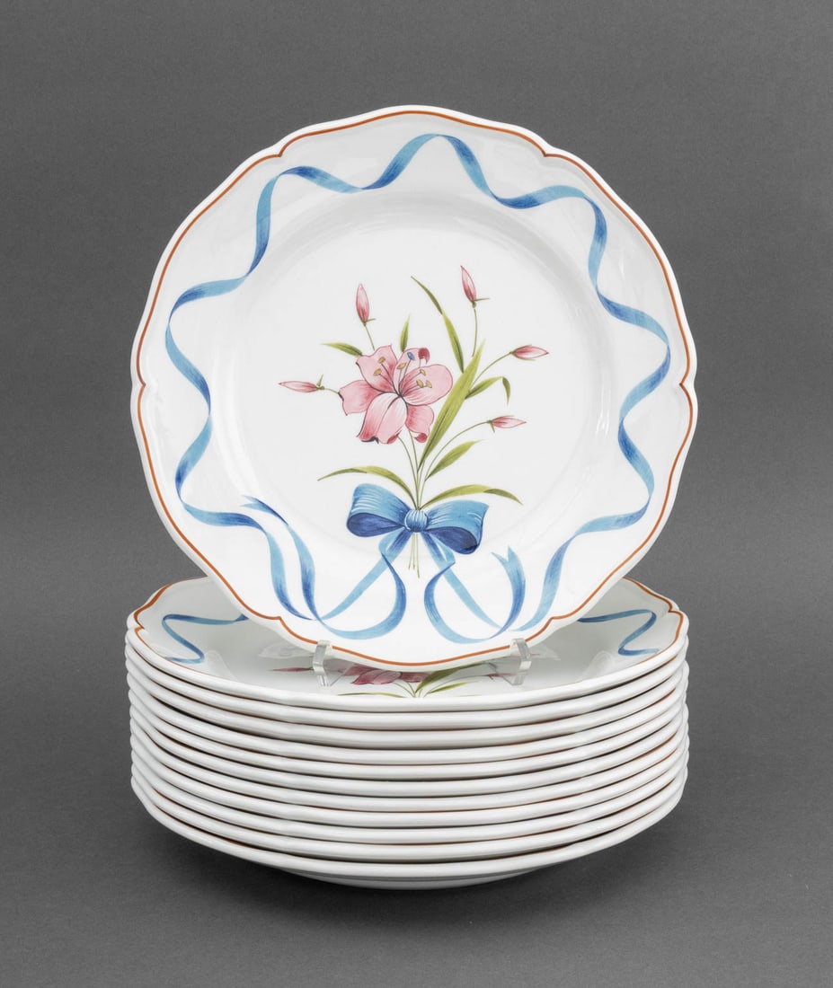 Este C.E. Painted Ceramic Tableware, 13 Pcs. - 2