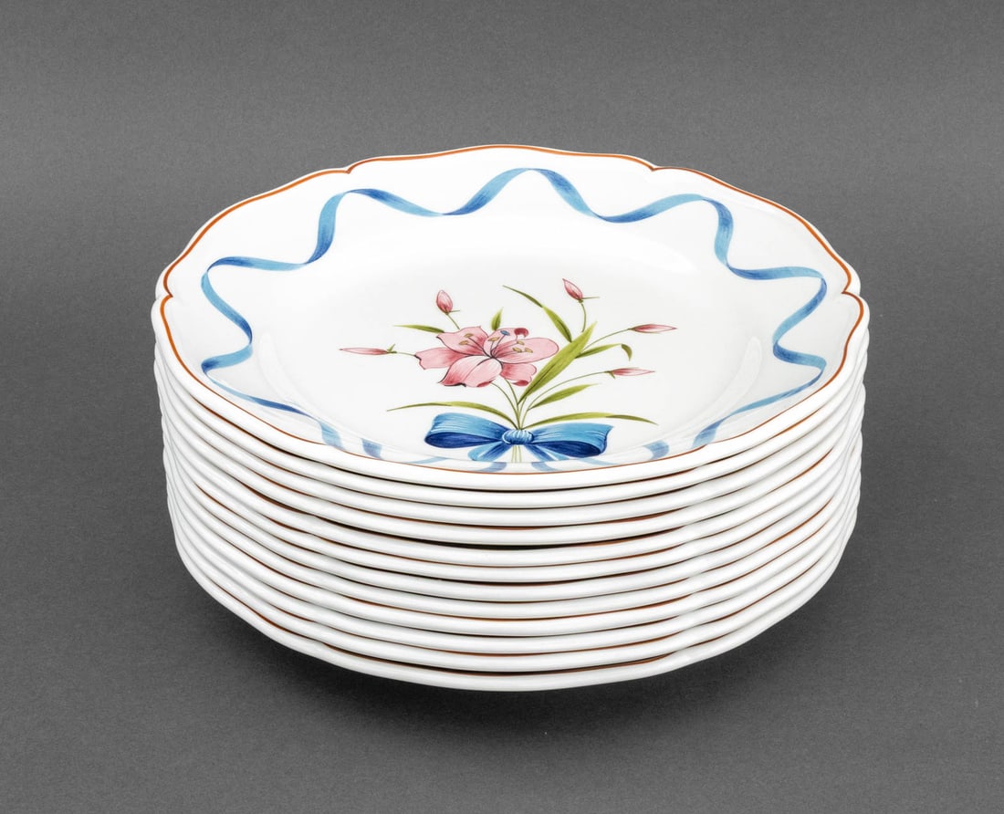 Este C.E. Painted Ceramic Tableware, 13 Pcs. - 3
