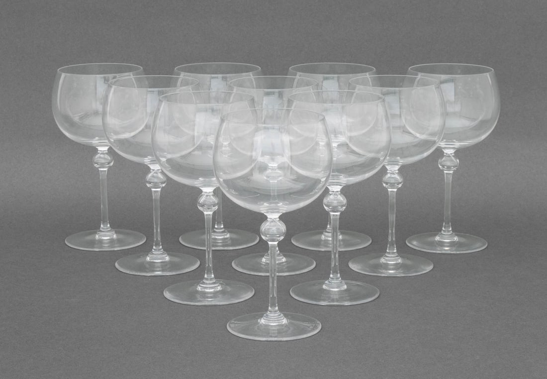 Val St. Lambert Crystal Wine Glasses, 10 (1 of 8)