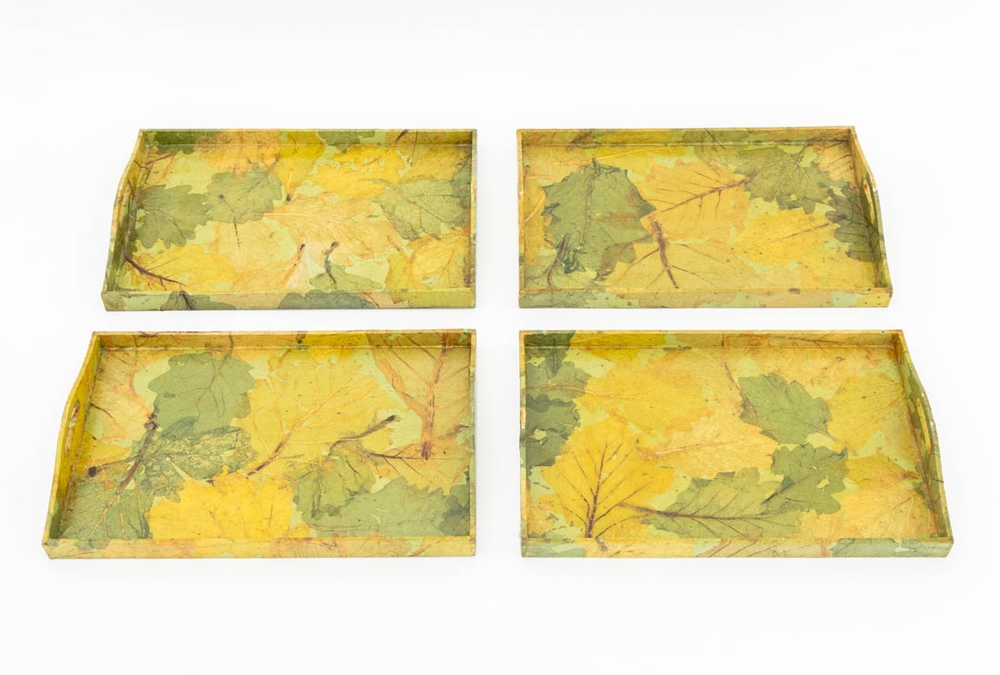 Lacquered Leaf Serving Trays, 6 - 6