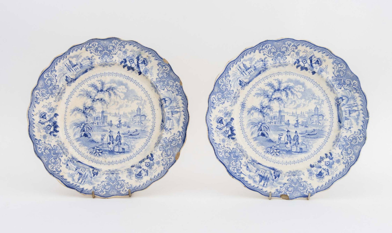English Transferware Ceramic Tableware, 19 Pcs. - 5