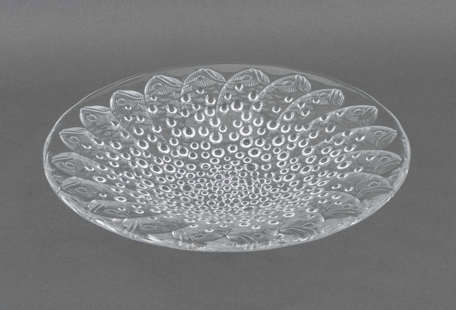 Lalique Crystal "Roscoff" Centerpiece Bowl (1 of 8)