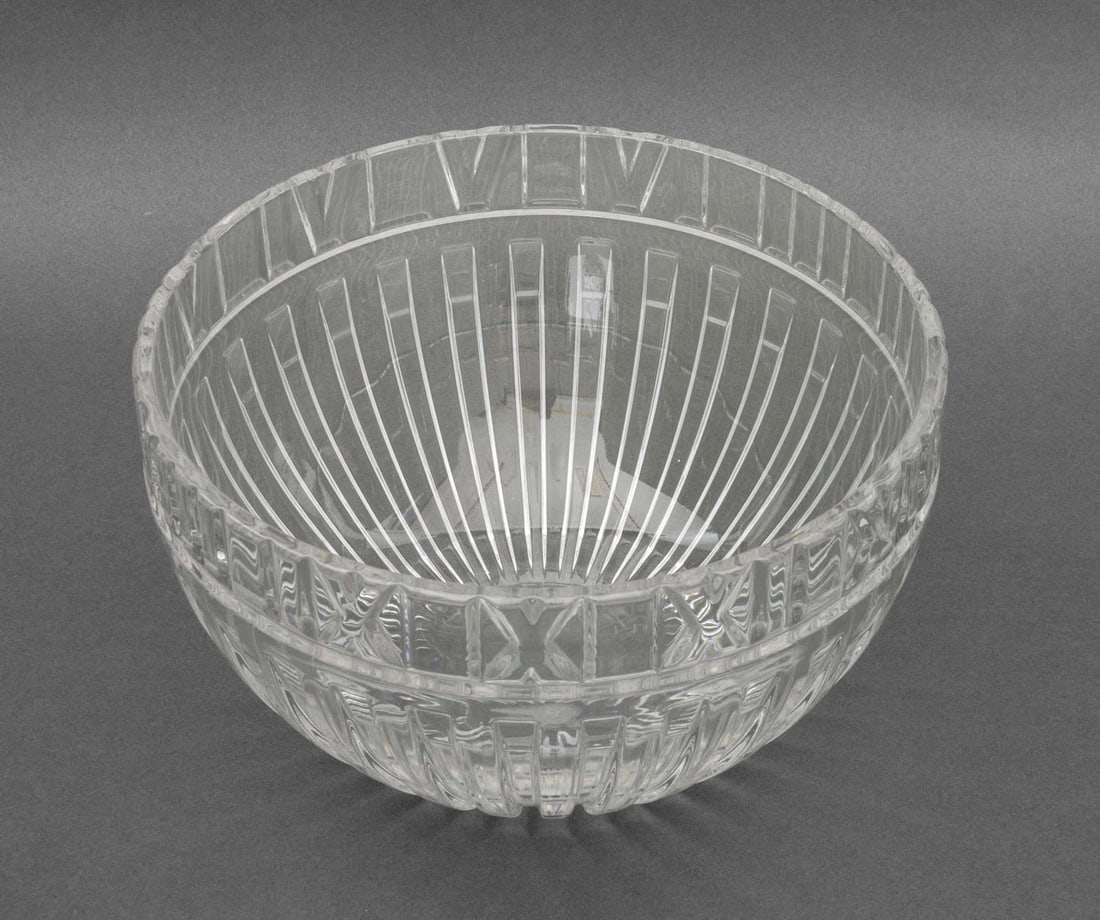 Tiffany & Co. Crystal "Atlas" Centerpiece Bowl - 7