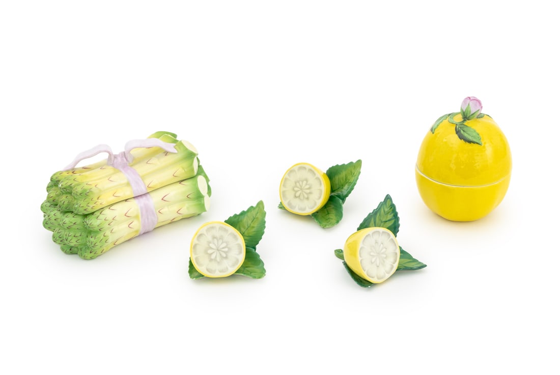 Herend Porcelain Fruit Form Tableware, 5 Pcs. (1 of 16)