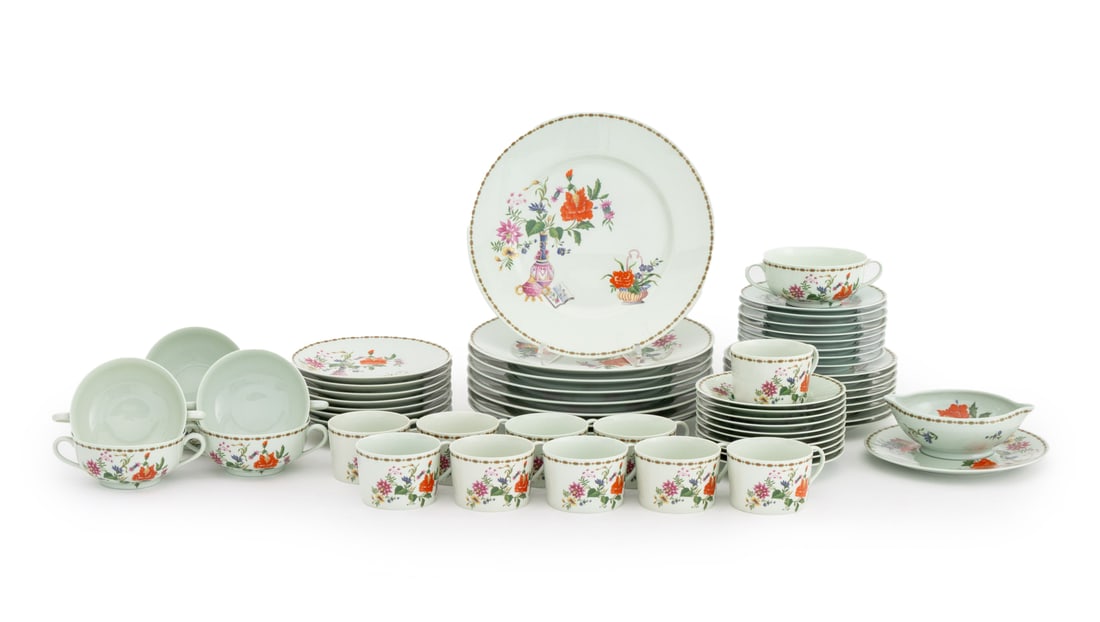 Limoges Raynaud & Co. Porcelain Service, 60 Pcs. (1 of 19)
