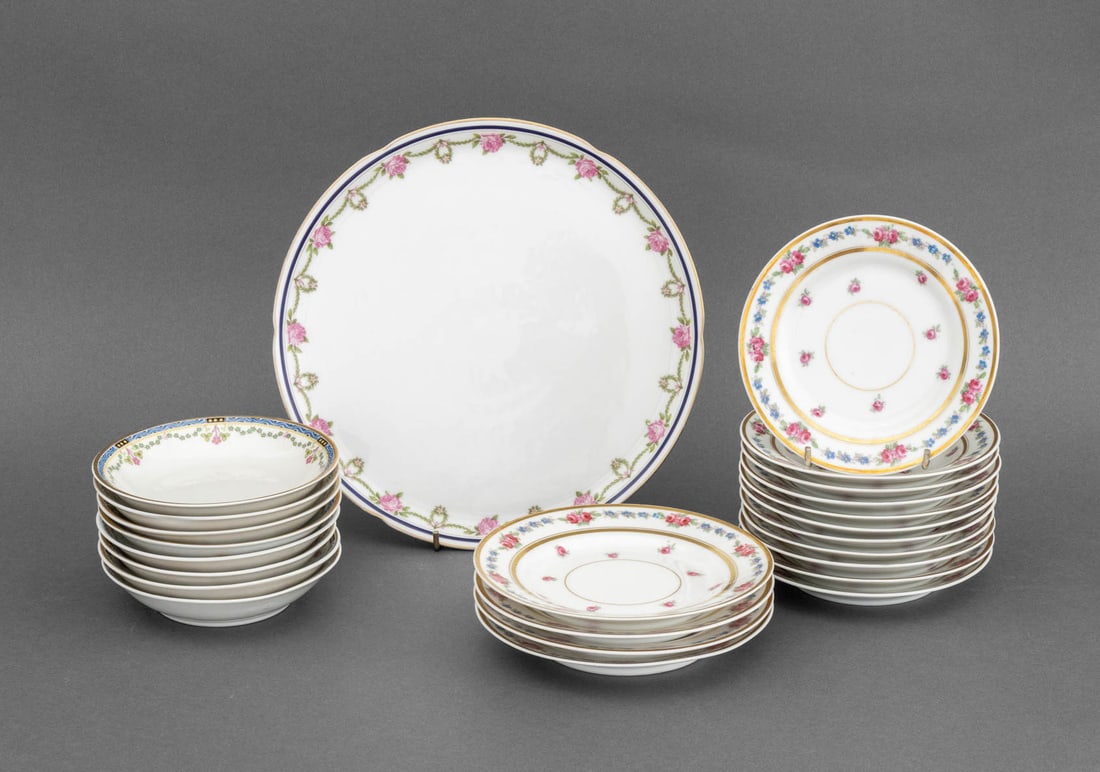 Limoges Porcelain Tableware, 24 Pcs. (1 of 13)