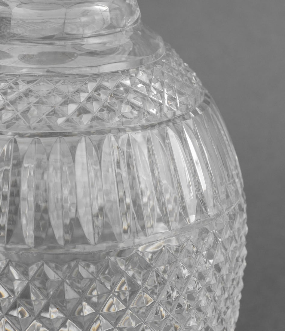 Gilt Metal Mounted Cut Crystal Decanters, Pair - 7