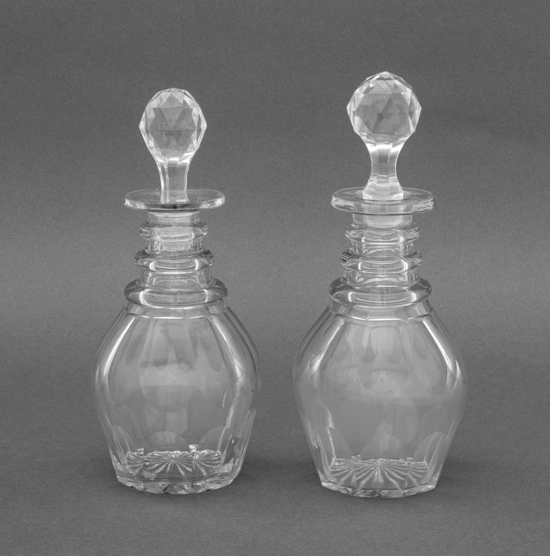 Victorian Cut Crystal Decanters, Near Pair (1 of 7)