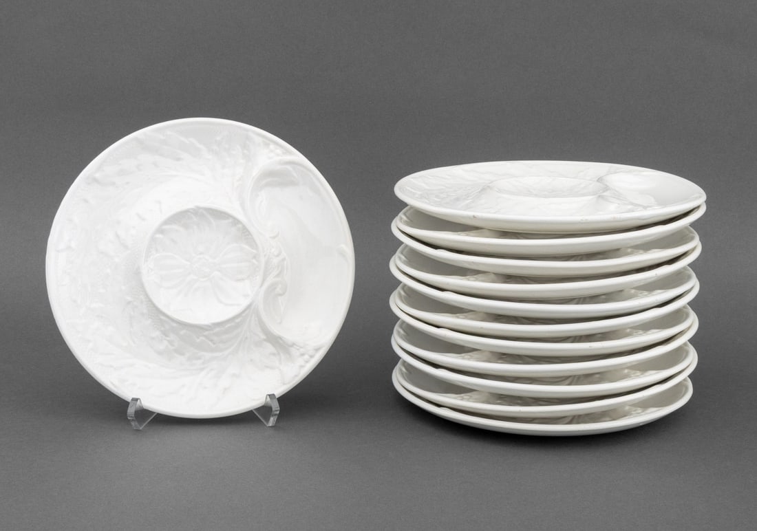 Gien France Ceramic Artichoke Plates, 12 (1 of 8)