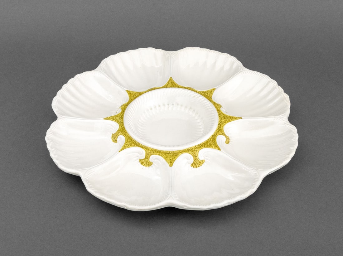 Shell Form Glazed Ceramic Serving Platters, 2 - 11