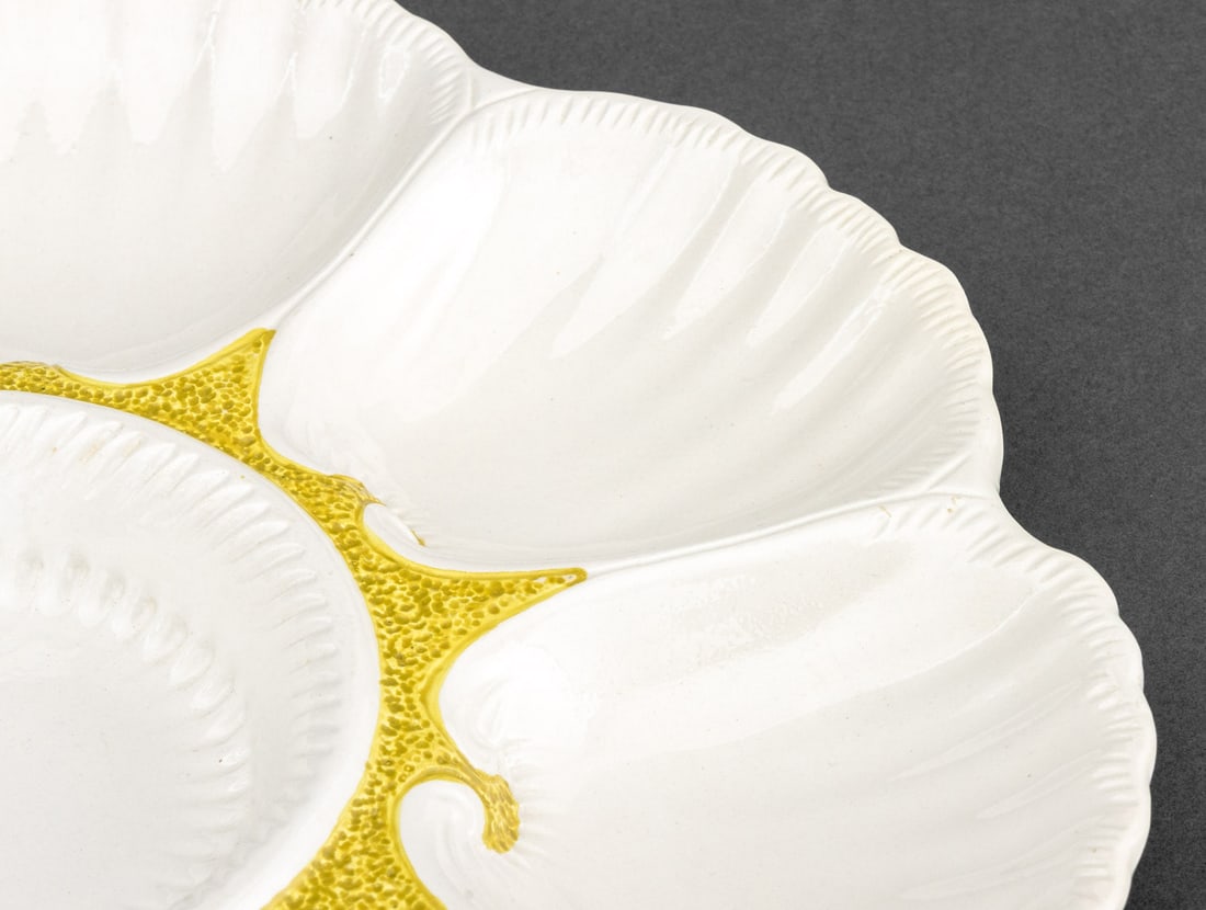 Shell Form Glazed Ceramic Serving Platters, 2 - 12