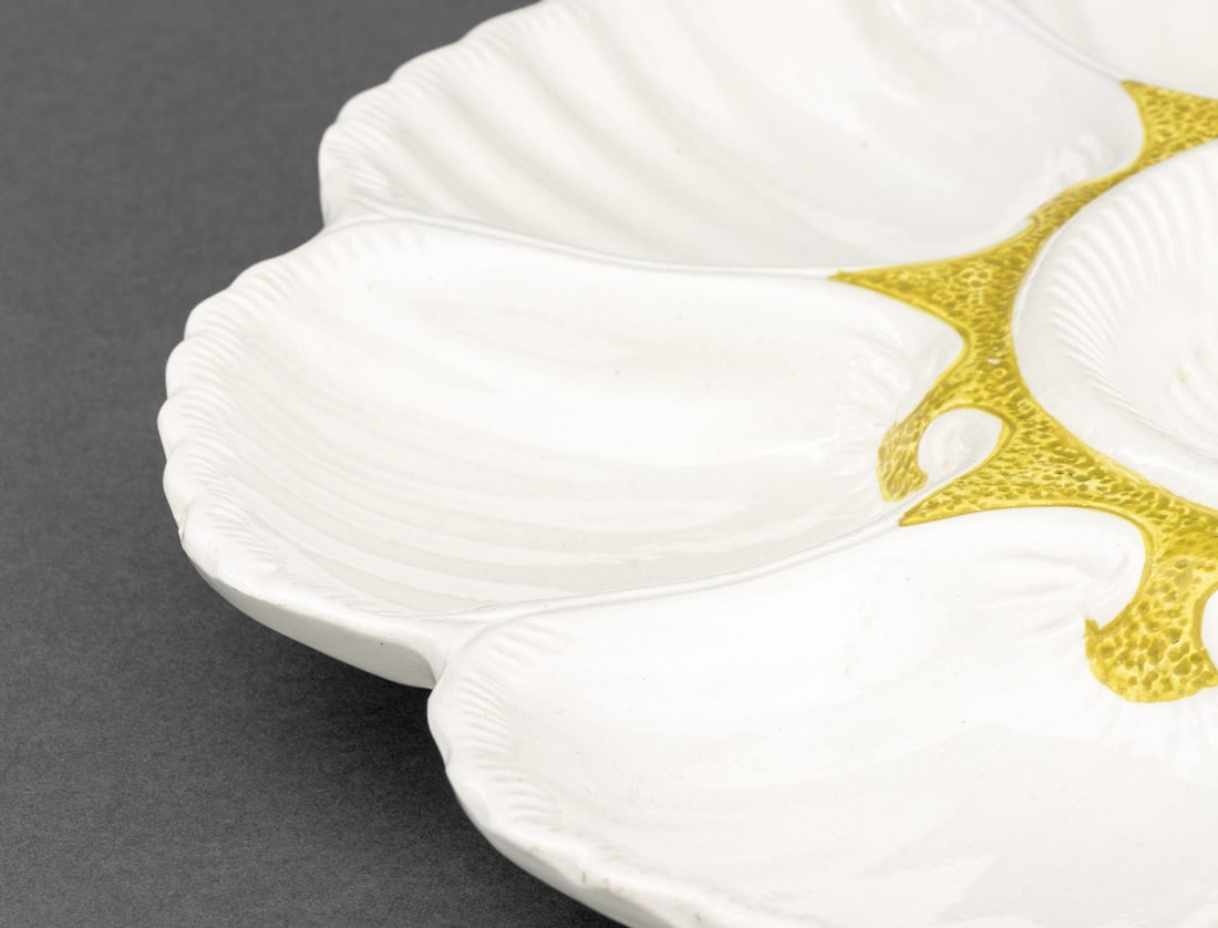 Shell Form Glazed Ceramic Serving Platters, 2 - 14