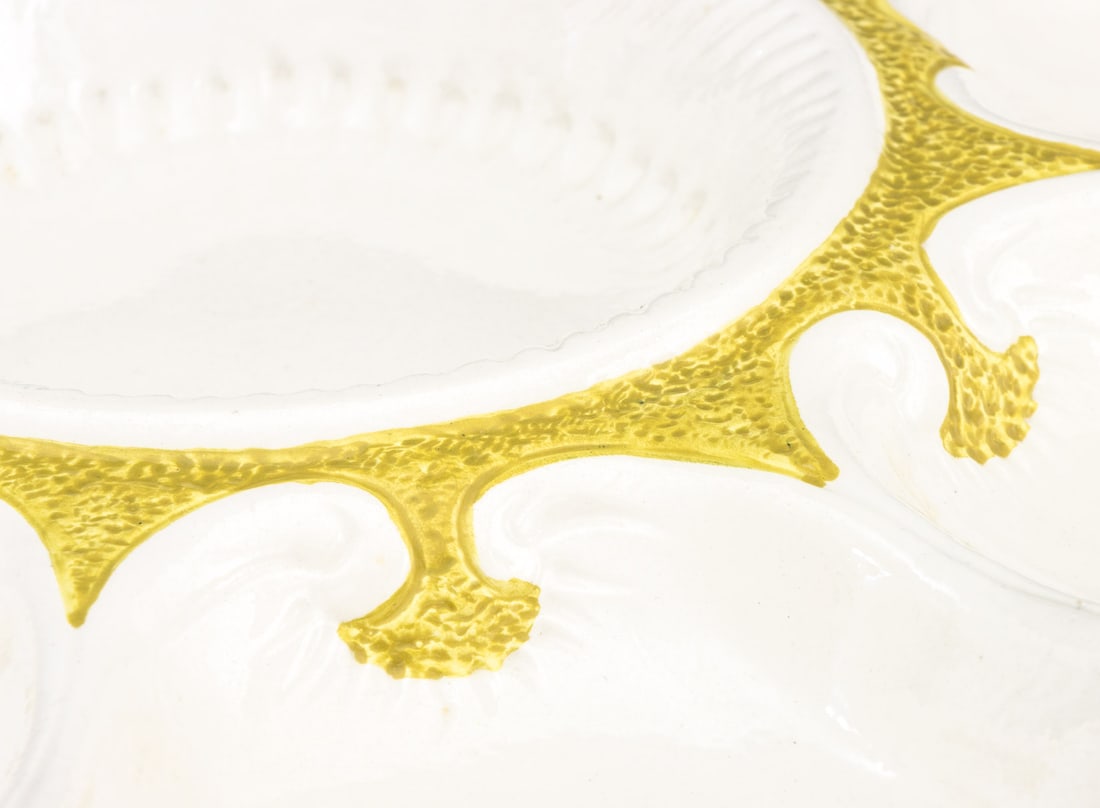Shell Form Glazed Ceramic Serving Platters, 2 - 15
