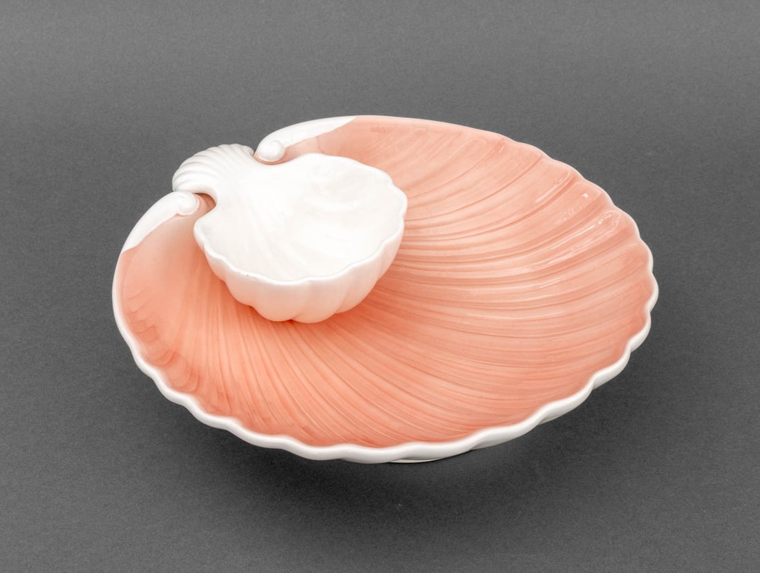 Shell Form Glazed Ceramic Serving Platters, 2 - 2