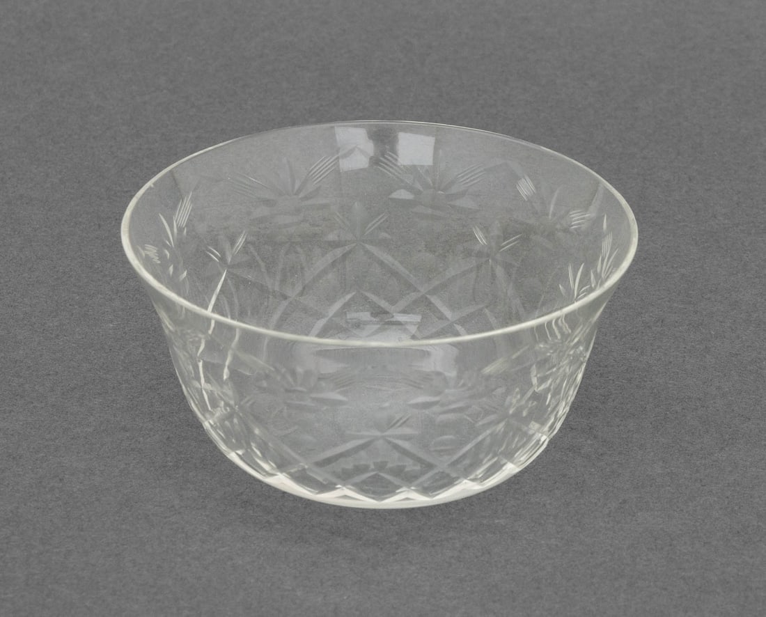 Wheat Motif Etched Glass Tableware, 48 Pcs. - 20