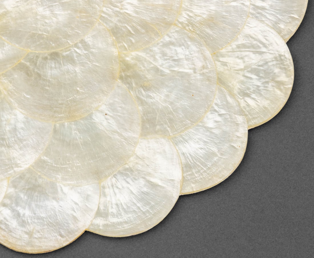 Capiz Shell and Cork Tableware, 11 Pcs. - 4