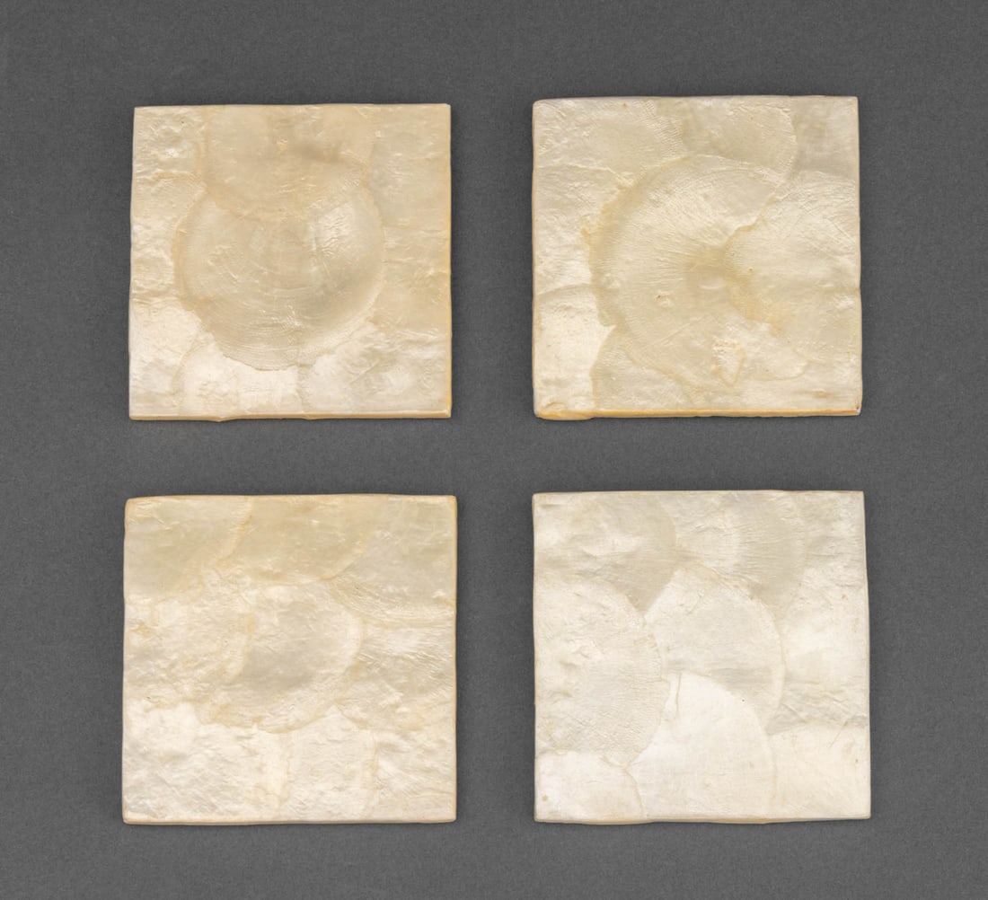 Capiz Shell and Cork Tableware, 11 Pcs. - 6