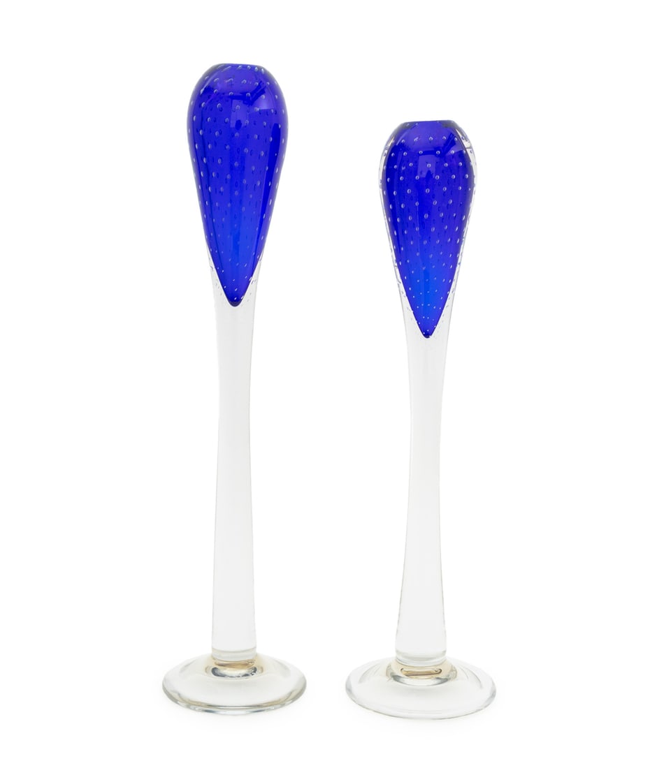 Murano Art Glass Candlesticks, 2001, Pair (1 of 10)