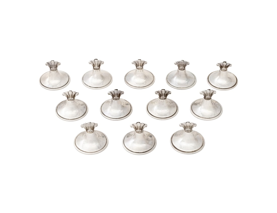 Webster Sterling Silver Place Card Holders, 12 (1 of 8)