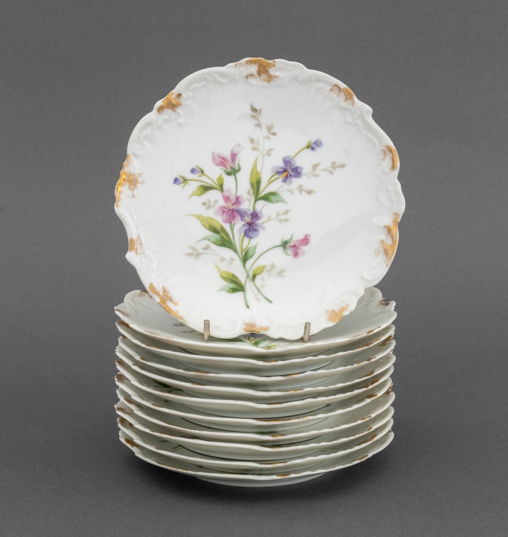 R. Delinieres & Co. Porcelain Plates, 11 (1 of 7)