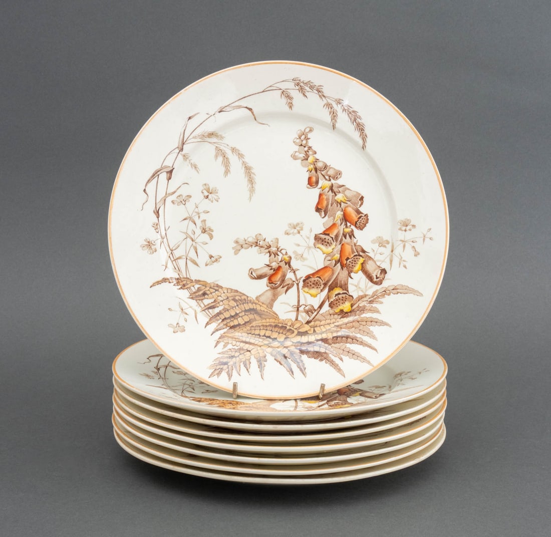 Brown, Westhead, Moore "Field Flowers" Plates, 8 (1 of 7)