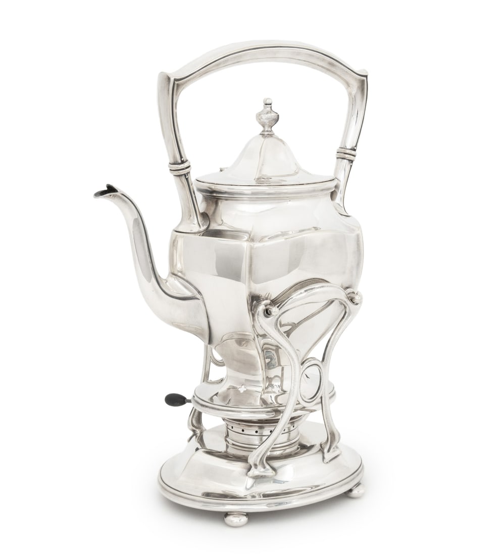 Gorham Silver Plate Tilting Tea Kettle on Stand (1 of 12)