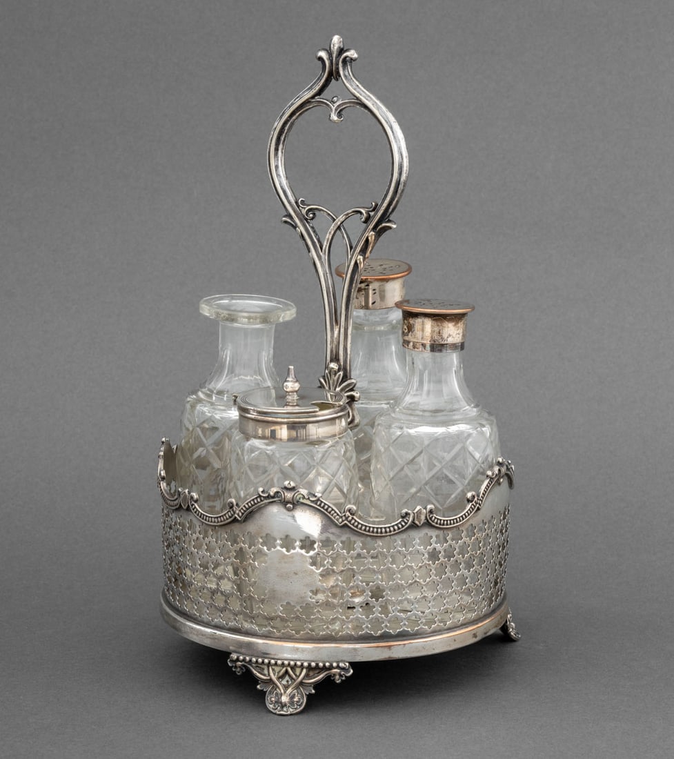 Victorian Silver Plate Cruet Set (1 of 18)