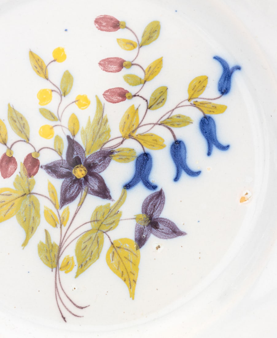 French Faience Ceramic Plates, 6 - 11