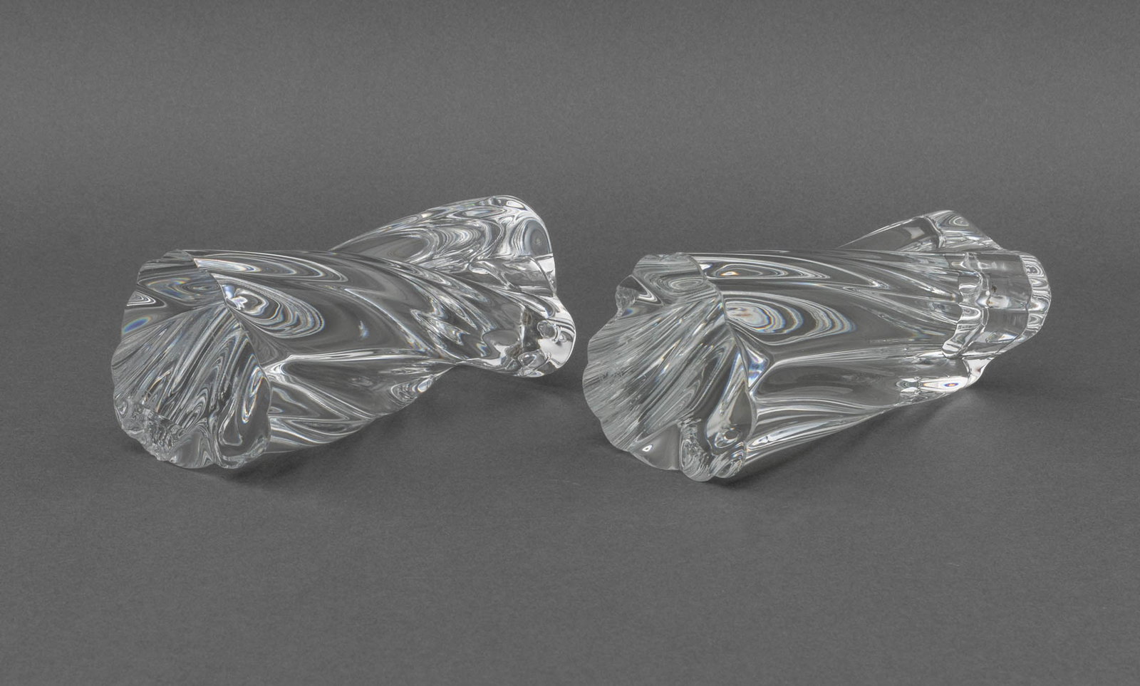 Baccarat Crystal "Odilon" Candlesticks, Pair - 8
