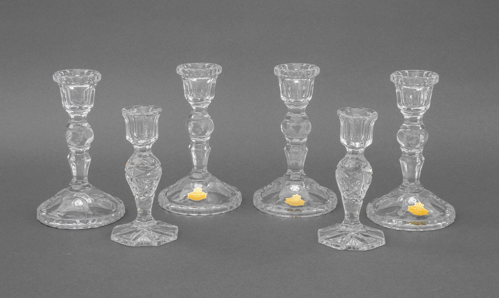 Vintage Cut Crystal Candlesticks, 6 (1 of 12)