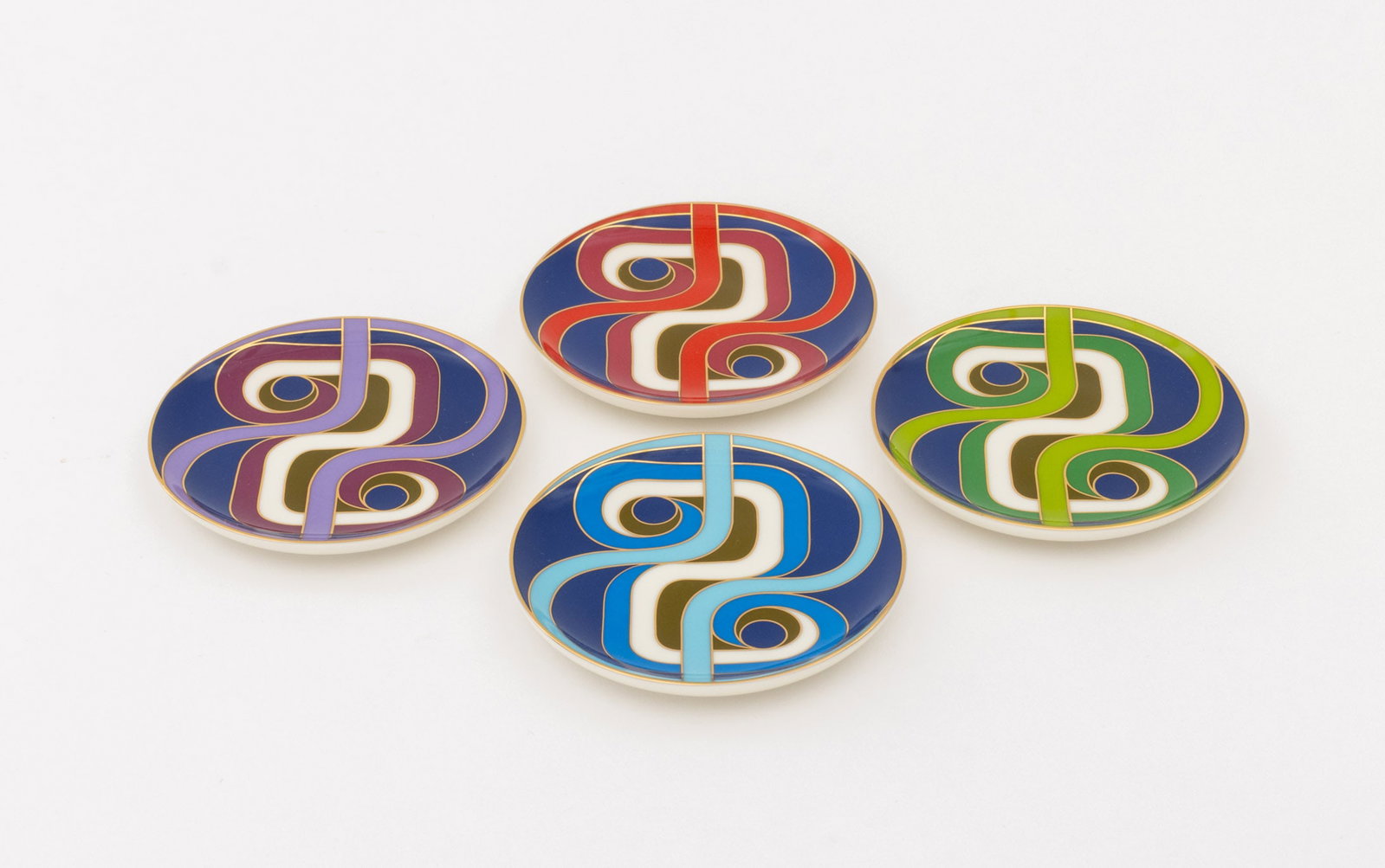 Jonathan Adler "Madrid" Porcelain Coasters, 4 - 2