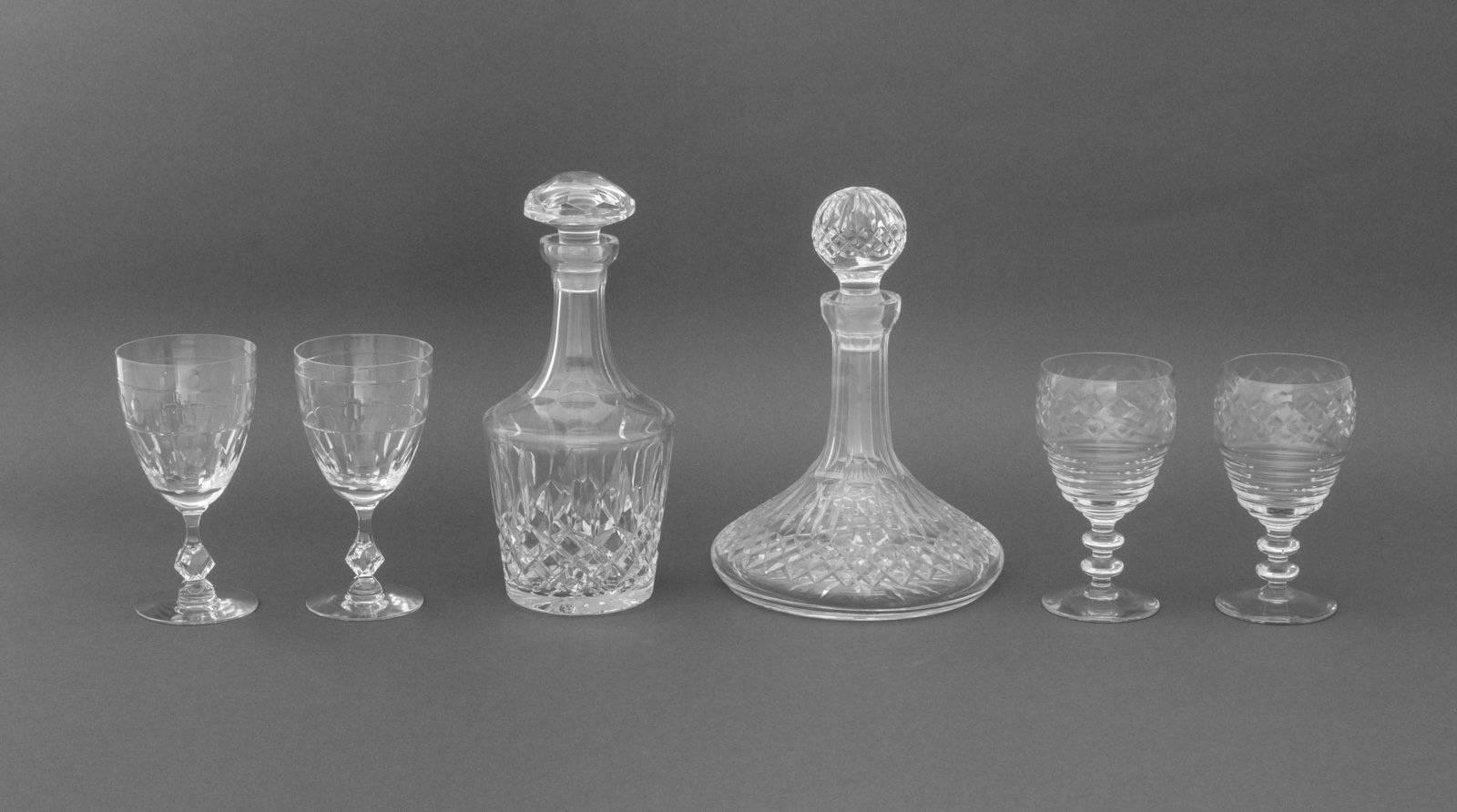 Vintage Cut Crystal Barware, 6 Pcs. (1 of 15)