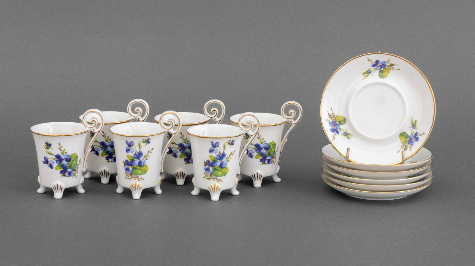 Alt Tirschenreuth 1838 Demitasse Service for 6 (1 of 10)