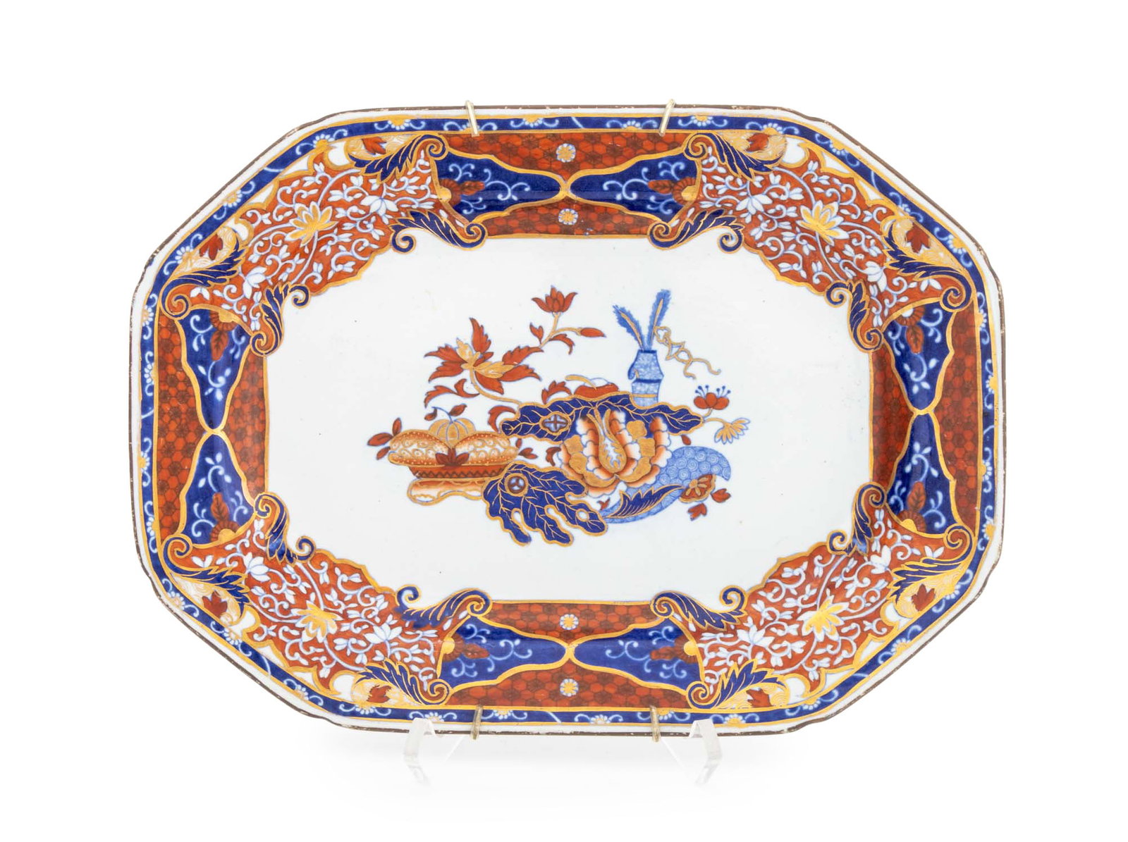 Spode "Frog" Pattern Ceramic Platter, 19th C. (1 of 6)