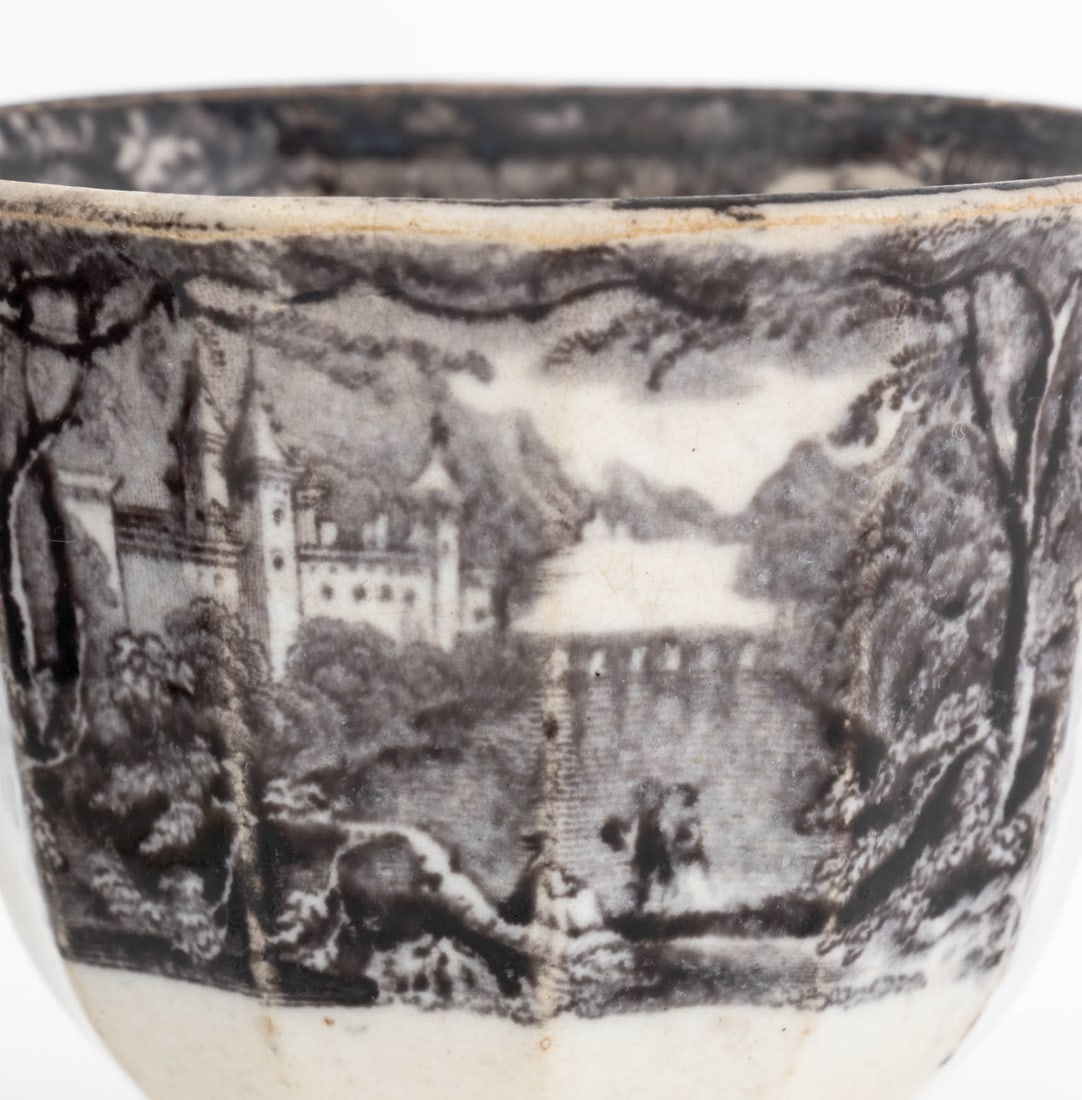 British Black & White Ironstone Tableware, 6 Pcs. - 17