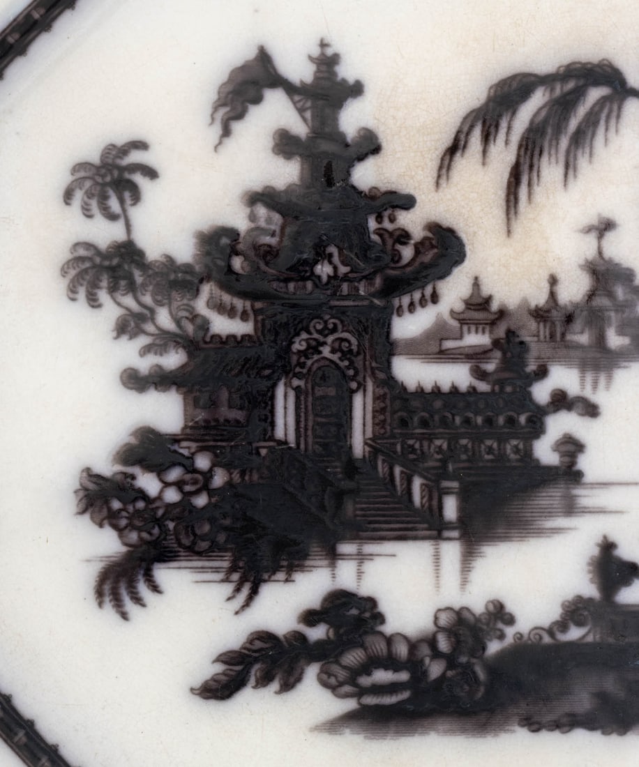 British Black & White Ironstone Tableware, 6 Pcs. - 3