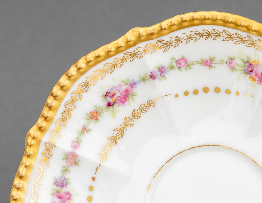 Limoges Porcelain Teacups and Saucers, 12 - 3