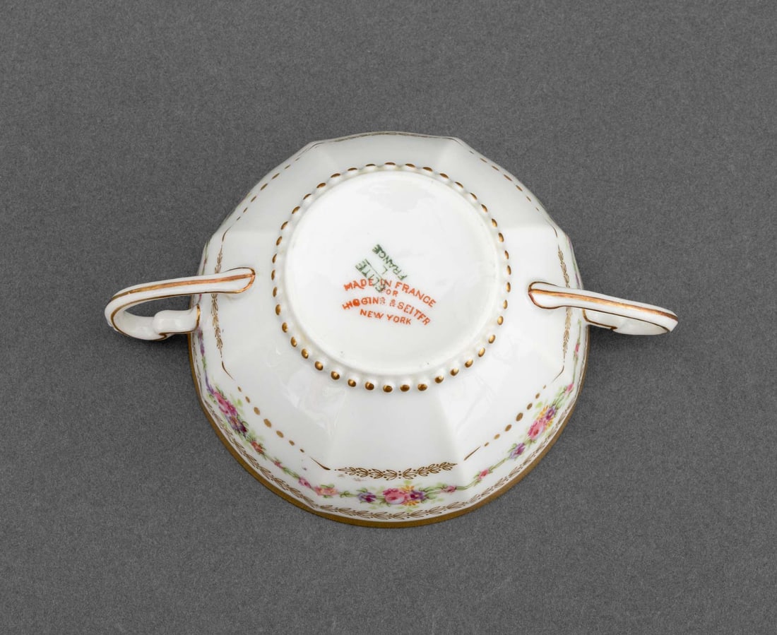Limoges Porcelain Teacups and Saucers, 12 - 9