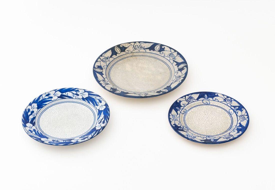 Dedham Pottery American Arts & Crafts Plates, 3 (1 of 12)